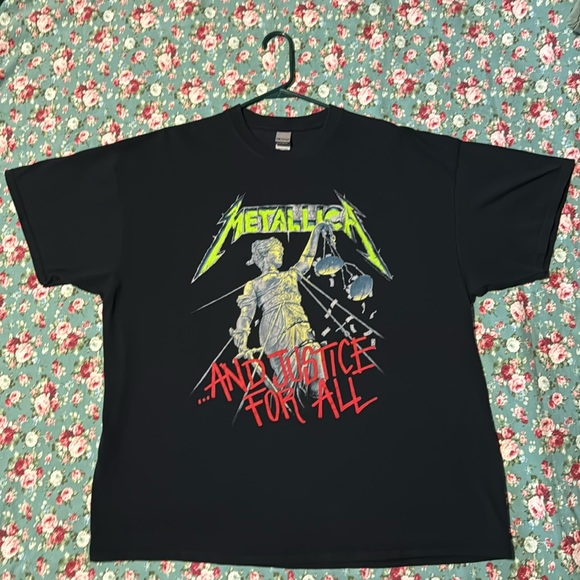 Other - METALLICA 🤘🏼 t-shirt XXL vintage metal black shirt. And Justice For All! - 👀!